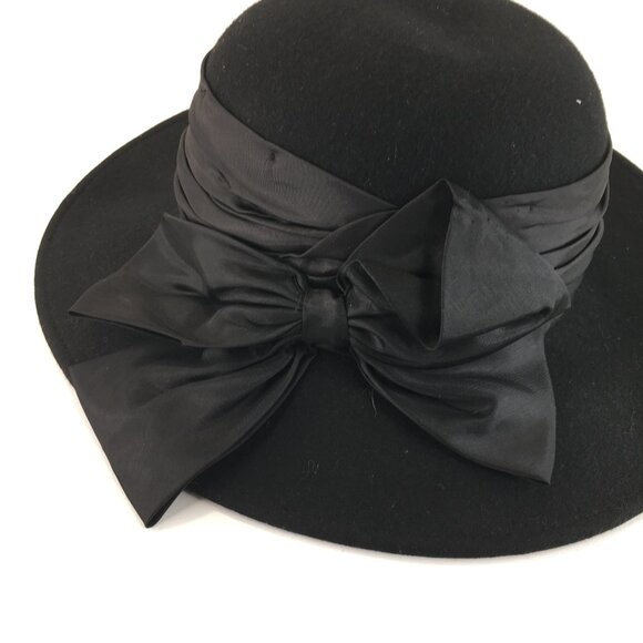 Lord and Taylor Black Wool Hat - Picture 2 of 8